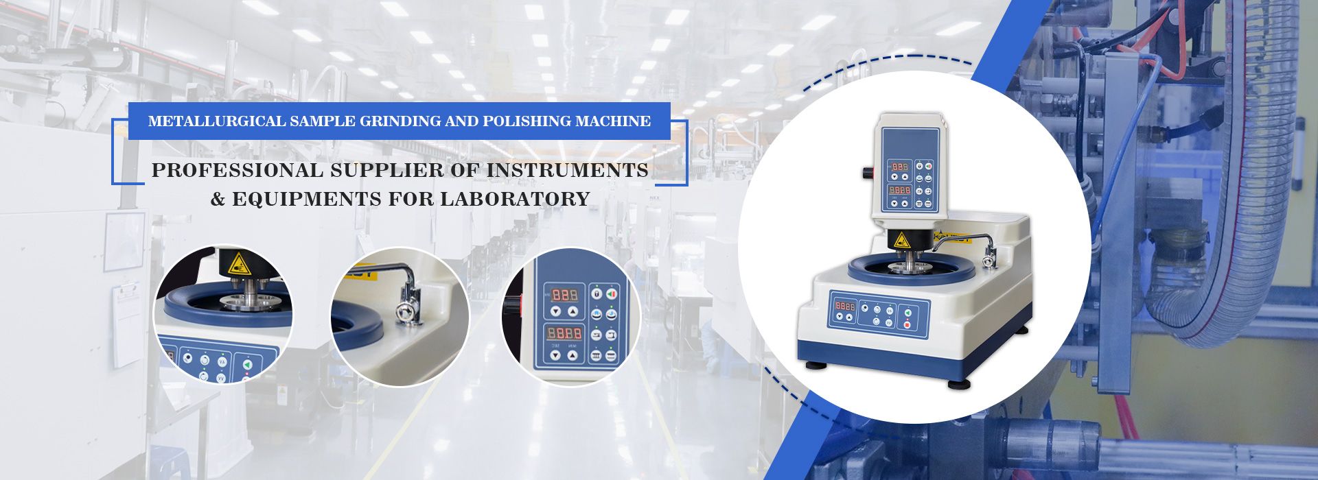 Metallurgical Sample Grinding and Polishing Machine